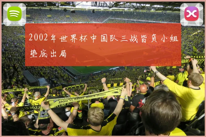 2002年世界杯中国队三战皆负小组垫底出局