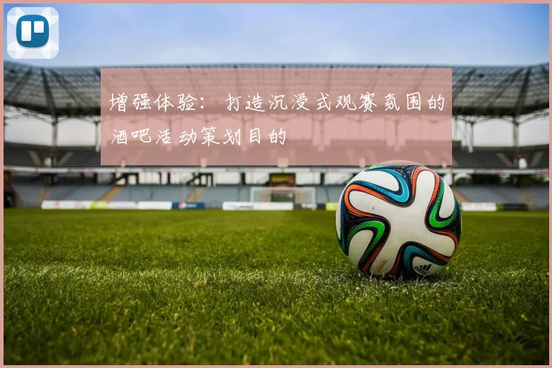 增强体验：打造沉浸式观赛氛围的酒吧活动策划目的